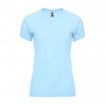 T-shirt tecnica da donna in 100% poliestere da 135 g/m² Roly color azzurro