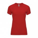 T-shirt tecnica da donna in 100% poliestere da 135 g/m² Roly color rosso