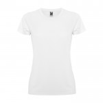 T-shirt sportiva da donna in piqué di poliestere da 150 g/m² Roly color bianco