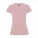 T-shirt sportiva da donna in piqué di poliestere da 150 g/m² Roly color rosa chiaro