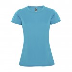 T-shirt sportiva da donna in piqué di poliestere da 150 g/m² Roly color turchese