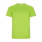 Maglietta tecnica da uomo in poliestere riciclato da 135 g/m² Roly color verde fluorescente