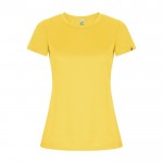 Maglietta tecnica da donna in poliestere riciclato da 135 g/m² Roly color giallo