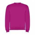 Felpa classica unisex in cotone e poliestere da 280 g/m² Roly color fucsia