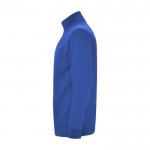 Felpa con mezza zip in cotone e poliestere da 280 g/m² Roly color blu reale vista laterale