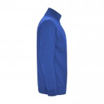 Felpa con mezza zip in cotone e poliestere da 280 g/m² Roly color blu reale seconda vista con laterale