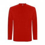 Maglia a maniche lunghe da uomo in 100% cotone da 160 g/m² Roly color rosso