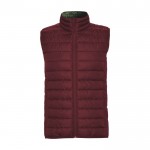 Gilet da uomo isolante in poliestere con effetto piuma 290 g/m² Roly color bordò