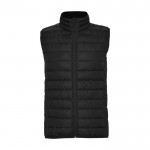 Gilet da uomo isolante in poliestere con effetto piuma 290 g/m² Roly color nero