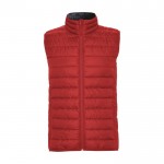 Gilet da uomo isolante in poliestere con effetto piuma 290 g/m² Roly color rosso