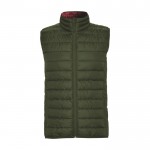 Gilet da uomo isolante in poliestere con effetto piuma 290 g/m² Roly color verde militare