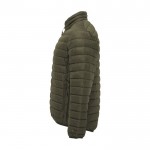 Giubbino imbottito da uomo in 100% poliestere 290 g/m² Roly color verde militare vista laterale