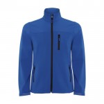 Giacchetto softshell da uomo in poliestere da 300 g/m² Roly color blu reale