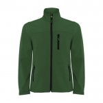 Giacchetto softshell da uomo in poliestere da 300 g/m² Roly color verde bottiglia