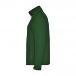 Giacchetto softshell da uomo in poliestere da 300 g/m² Roly color verde bottiglia vista laterale