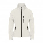 Giacchetto softshell da donna in poliestere da 300 g/m² Roly color bianco sporco