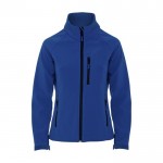 Giacchetto softshell da donna in poliestere da 300 g/m² Roly color blu reale