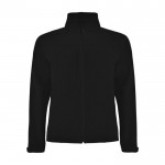 Giacchetto softshell unisex in poliestere a 3 strati da 300 g/m² Roly color nero