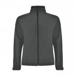 Giacchetto softshell unisex in poliestere a 3 strati da 300 g/m² Roly color grafite