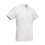 Polo da uomo a maglia piqué in 100% cotone organico da 210 g/m² Roly color bianco seconda vista