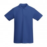 Polo da uomo a maglia piqué in 100% cotone organico da 210 g/m² Roly color blu reale