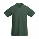 Polo da uomo a maglia piqué in 100% cotone organico da 210 g/m² Roly color verde bottiglia