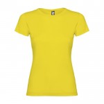 T-shirt da donna in single jersey di 100% cotone da 155 g/m² Roly color giallo