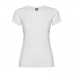 T-shirt da donna in single jersey di 100% cotone da 155 g/m² Roly color bianco