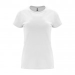 T-shirt da donna con girocollo in 100% cotone da 170 g/m² Roly color bianco