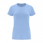 T-shirt da donna con girocollo in 100% cotone da 170 g/m² Roly color azzurro