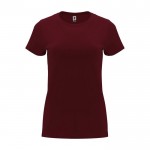 T-shirt da donna con girocollo in 100% cotone da 170 g/m² Roly color bordò