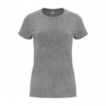 T-shirt da donna con girocollo in 100% cotone da 170 g/m² Roly color grigio chiaro jensato