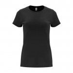 T-shirt da donna con girocollo in 100% cotone da 170 g/m² Roly color nero