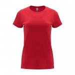 T-shirt da donna con girocollo in 100% cotone da 170 g/m² Roly color rosso