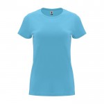 T-shirt da donna con girocollo in 100% cotone da 170 g/m² Roly color turchese