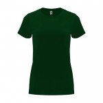 T-shirt da donna con girocollo in 100% cotone da 170 g/m² Roly color verde bottiglia