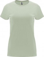 T-shirt da donna con girocollo in 100% cotone da 170 g/m² Roly color verde tenue