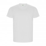 T-shirt da uomo in 100% cotone organico 160 g/m² Roly color bianco