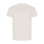 T-shirt da uomo in 100% cotone organico 160 g/m² Roly color bianco sporco