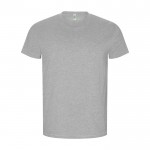 T-shirt da uomo in 100% cotone organico 160 g/m² Roly color grigio chiaro jensato