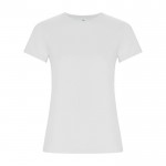 T-shirt aderente da donna in 100% cotone organico 160 g/m² Roly color bianco