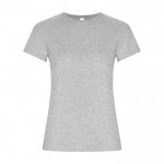 T-shirt aderente da donna in 100% cotone organico 160 g/m² Roly color grigio chiaro jensato