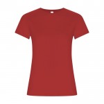 T-shirt aderente da donna in 100% cotone organico 160 g/m² Roly color rosso