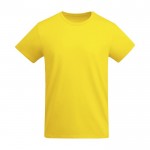 T-shirt da uomo in cotone organico certificato da 175 g/m² Roly color giallo