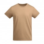 T-shirt da uomo in cotone organico certificato da 175 g/m² Roly color marrone aranciato