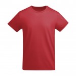 T-shirt da uomo in cotone organico certificato da 175 g/m² Roly color rosso