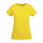 T-shirt da donna in cotone organico certificato da 175 g/m² Roly color giallo