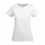 T-shirt da donna in cotone organico certificato da 175 g/m² Roly color bianco