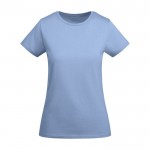 T-shirt da donna in cotone organico certificato da 175 g/m² Roly color azzurro