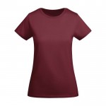 T-shirt da donna in cotone organico certificato da 175 g/m² Roly color bordò